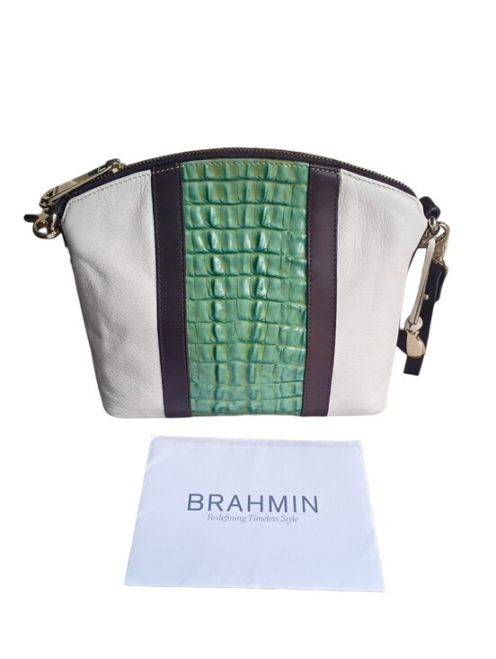 Brahmin Handbags - EUC Brahmin Mini Duxbury Baltik Blue Lady Vineyard Crossbody Bag